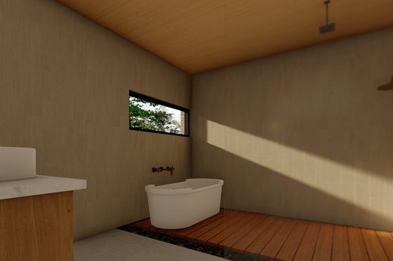 Interior - Master Bathroom for Modern House Plan #449-15 - 3 bed, 3.5 bath