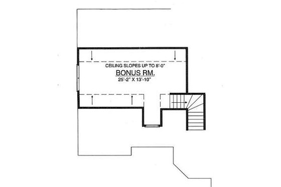 Floor Plan - Other Floor for Ranch House Plan #40-132 - 4 bed, 2.5 bath