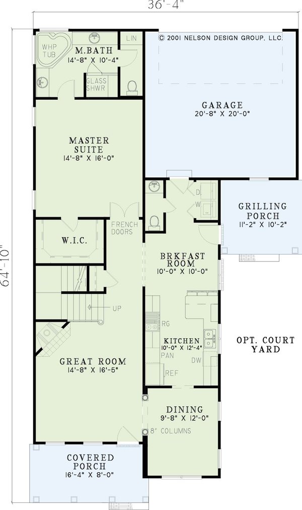 House Plan Design - Southern Floor Plan - Main Floor Plan #17-2047