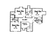 European Style House Plan - 4 Beds 5 Baths 3424 Sq/Ft Plan #52-129 