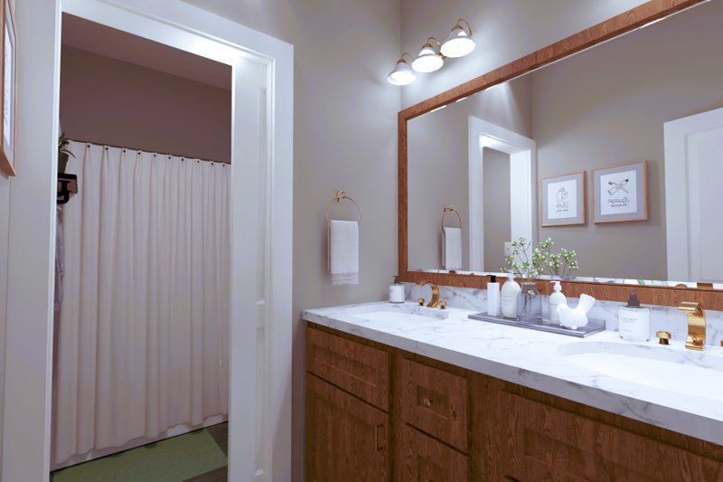 House Design - Interior - Bathroom for Farmhouse House Plan #44-280 - 4 bed, 2 bath