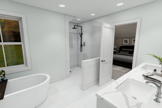Interior - Master Bathroom 1 for Bungalow House Plan #51-1358 - 4 bed, 2.5 bath