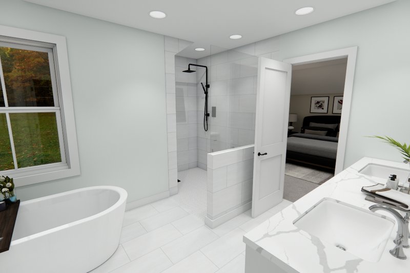Architectural House Design - Interior - Master Bathroom 1 for Bungalow House Plan #51-1358 - 4 bed, 2.5 bath