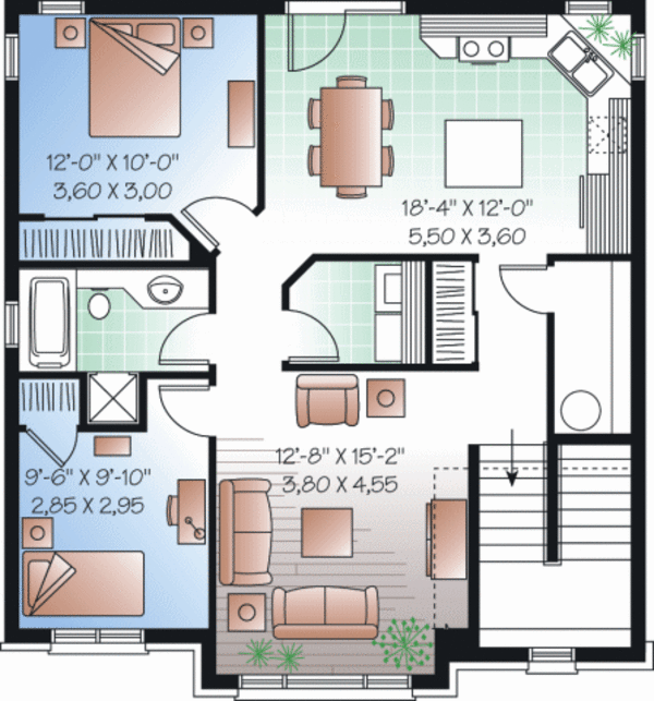 House Plan Design - Traditional Floor Plan - Upper Floor Plan #23-2196