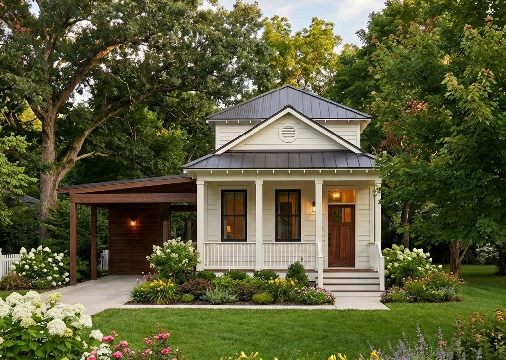 Exterior - Front Elevation 2 for Cottage House Plan #406-258 - 3 bed, 2.5 bath