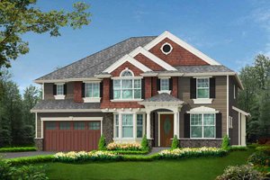 Craftsman Exterior - Front Elevation Plan #132-441