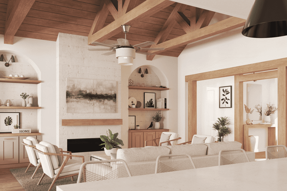 Interior - Family Room 1 for Craftsman House Plan #119-452 - 3 bed, 3.5 bath