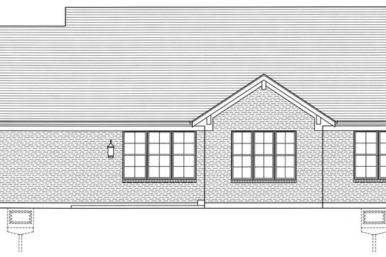 Exterior - Rear Elevation for Cottage House Plan #46-926 - 4 bed, 2 bath