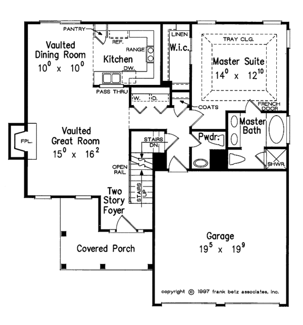 Dream House Plan - Country Floor Plan - Main Floor Plan #927-219
