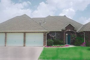 Ranch Exterior - Front Elevation Plan #52-135