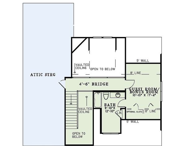 Dream House Plan - Craftsman Floor Plan - Upper Floor Plan #17-2475
