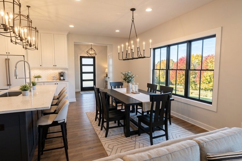 Dream House Plan - Interior - Dining Room 1 for Farmhouse House Plan #51-1547 - 2 bed, 2 bath
