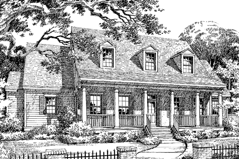 Architectural House Design - Classical Exterior - Front Elevation Plan #417-617