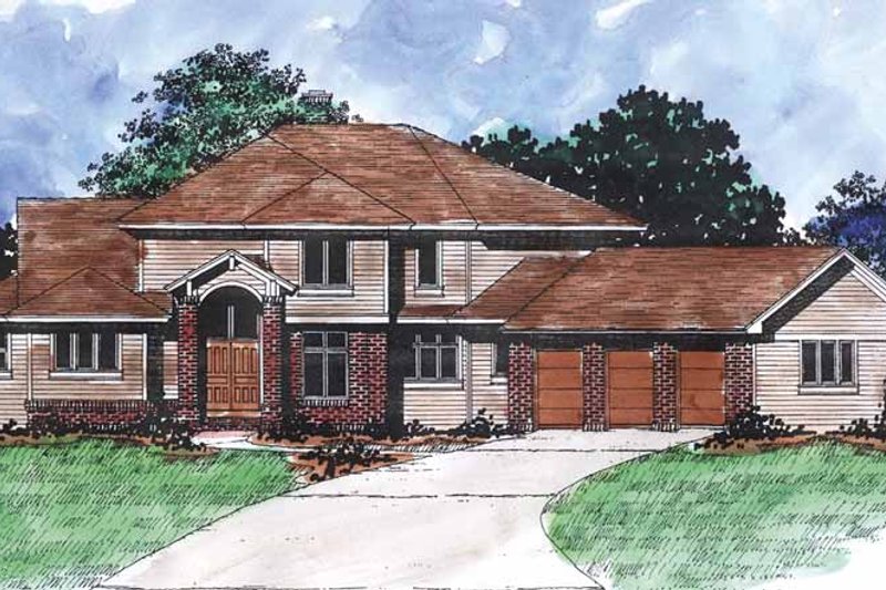 Home Plan - Traditional Exterior - Front Elevation Plan #320-887