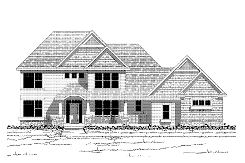 Architectural House Design - Traditional Exterior - Front Elevation Plan #51-1061