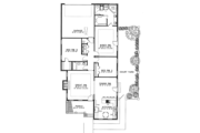 Country Style House Plan - 3 Beds 2 Baths 1660 Sq/Ft Plan #17-2645 