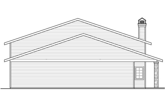 Exterior - Other Elevation for Country House Plan #124-991, 1 bath