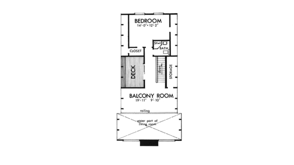 House Design - Prairie Floor Plan - Upper Floor Plan #320-1028