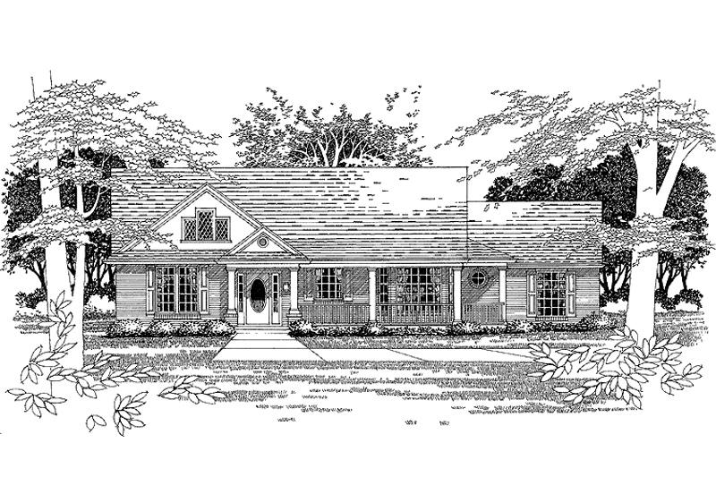 Dream House Plan - Country Exterior - Front Elevation Plan #472-127