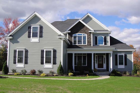 Exterior - Front Elevation 3 for Country House Plan #927-642 - 4 bed, 3.5 bath