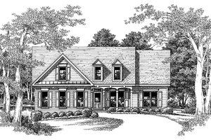 Exterior - Front Elevation 3 for Country House Plan #927-243 - 3 bed, 2 bath