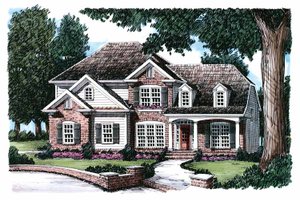 Country Exterior - Front Elevation Plan #927-602
