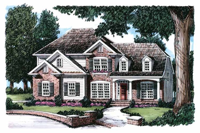 Dream House Plan - Country Exterior - Front Elevation Plan #927-602