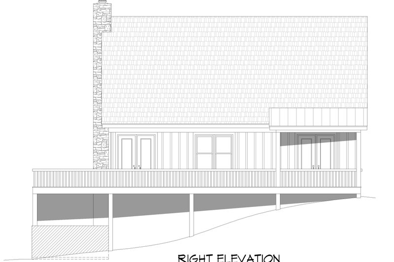 Dream House Plan - Exterior - Other Elevation 1 for Southern House Plan #932-858 - 2 bed, 2.5 bath