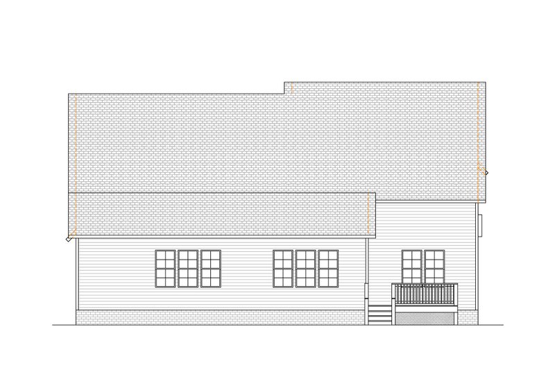 Architectural House Design - Exterior - Rear Elevation for Country House Plan #1080-12 - 4 bed, 4 bath