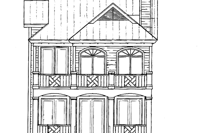 Home Plan - Exterior - Rear Elevation for Traditional House Plan #930-65 - 3 bed, 3 bath