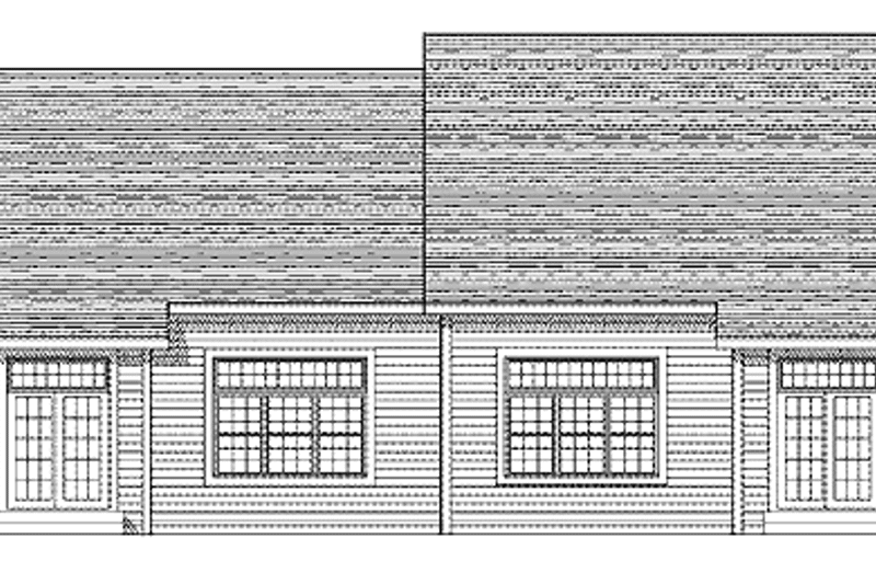 Architectural House Design - Exterior - Rear Elevation for Traditional House Plan #70-1382 - 4 bed, 4 bath
