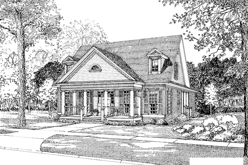 House Plan Design - Country Exterior - Front Elevation Plan #17-2671