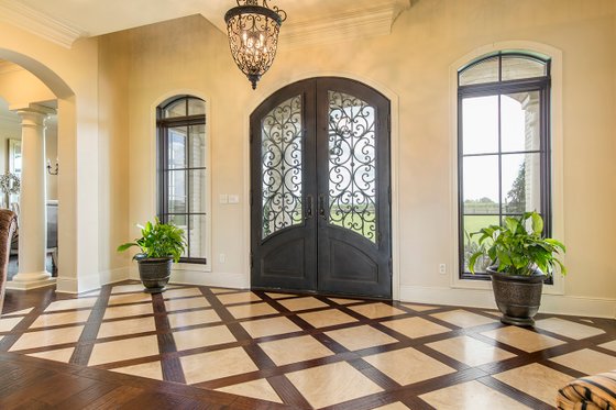 Interior - Entry for Mediterranean House Plan #930-276 - 4 bed, 4.5 bath