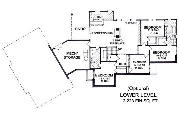 Craftsman Floor Plan - Other Floor Plan #51-553