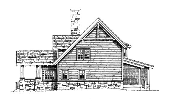 Floor Plan - Other Floor for Log House Plan #942-18 - 3 bed, 3 bath