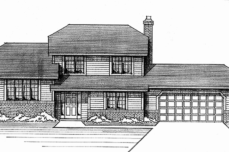 House Blueprint - Contemporary Exterior - Front Elevation Plan #51-697