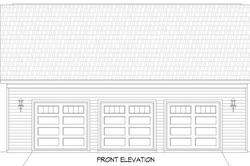 Dream House Plan - Exterior - Front Elevation 3 for Contemporary House Plan #932-342, 1 bath