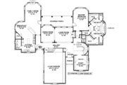 European Style House Plan - 4 Beds 3.5 Baths 4403 Sq/Ft Plan #20-1195 