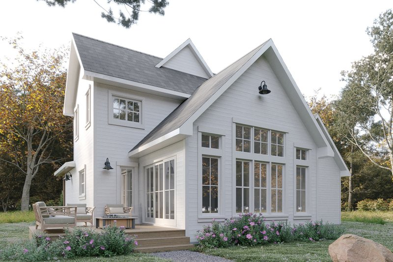 House Blueprint - Exterior - Rear Elevation for Country House Plan #23-2790 - 3 bed, 2.5 bath