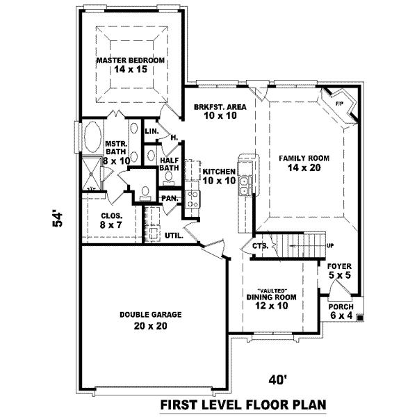 European Floor Plan - Main Floor Plan #81-1393