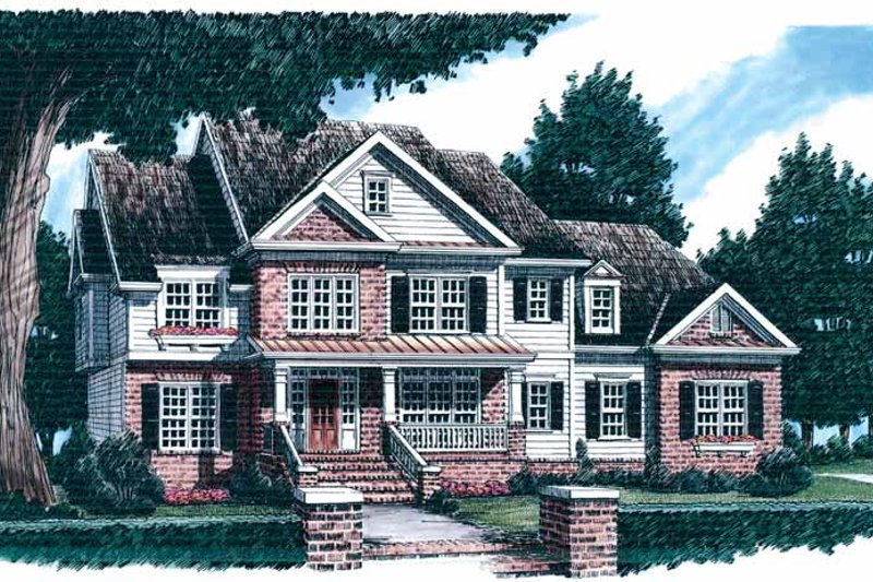 Home Plan - Country Exterior - Front Elevation Plan #927-600