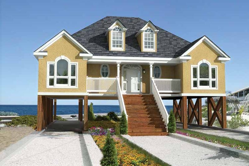 Dream House Plan - Country Exterior - Front Elevation Plan #37-244
