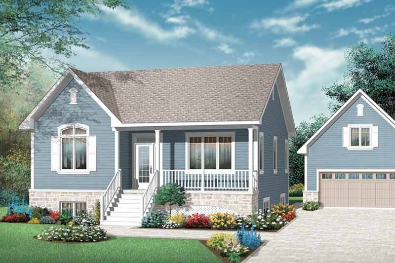 Home Plan - Exterior - Front Elevation 3 for Country House Plan #23-2429 - 5 bed, 2 bath