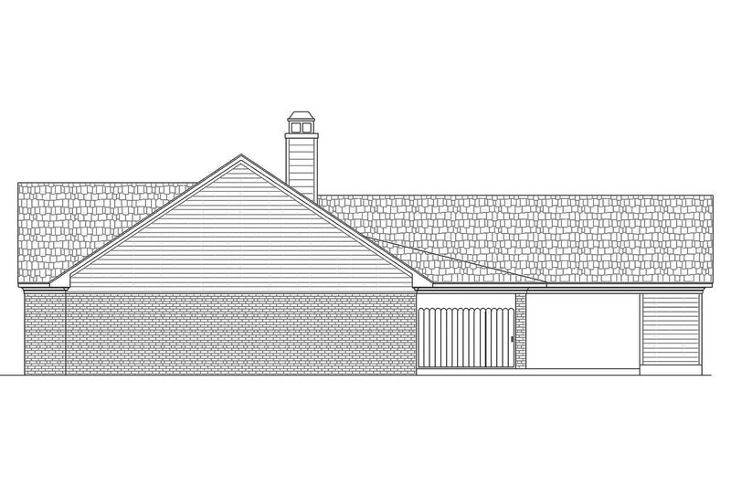 Home Plan - Right Side Elevation