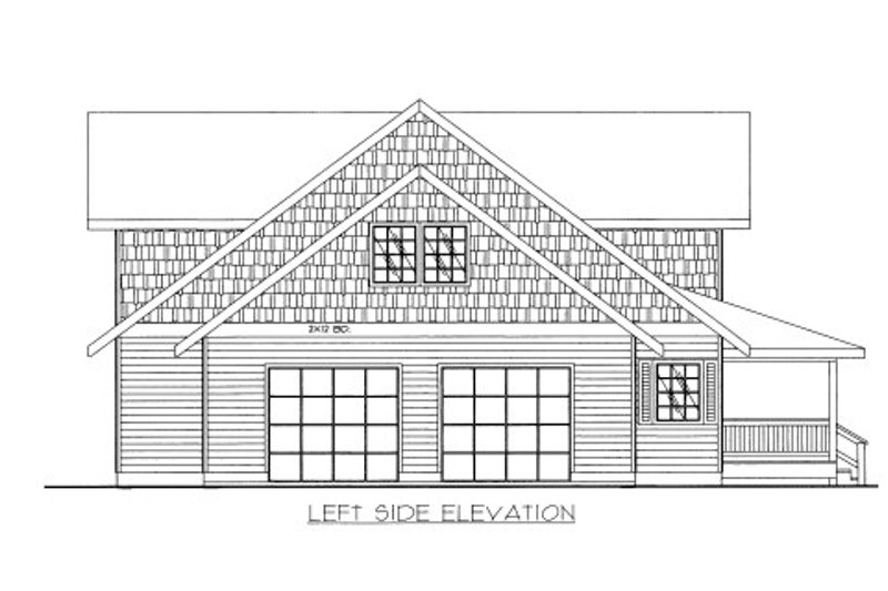 Architectural House Design - Exterior - Other Elevation for Bungalow House Plan #117-636 - 3 bed, 4 bath