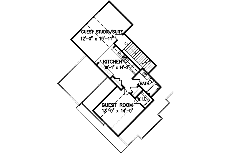 Architectural House Design - Floor Plan - Other Floor for Craftsman House Plan #54-245 - 3 bed, 2.5 bath