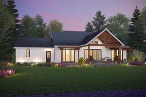 Exterior - Rear Elevation 1 for Farmhouse House Plan #48-1182 - 3 bed, 3 bath