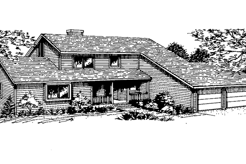 Home Plan - Contemporary Exterior - Front Elevation Plan #320-1195