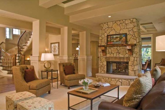 Interior - Family Room 1 for European House Plan #928-178 - 4 bed, 3.5 bath