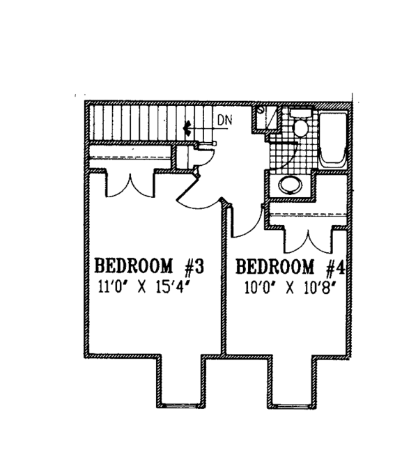 House Plan Design - Country Floor Plan - Upper Floor Plan #953-120